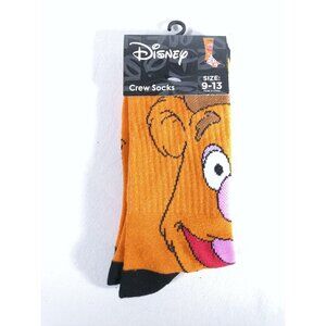 Disney Muppets Fozzy Bear Socks Adult Size 9-13 Crew Socks